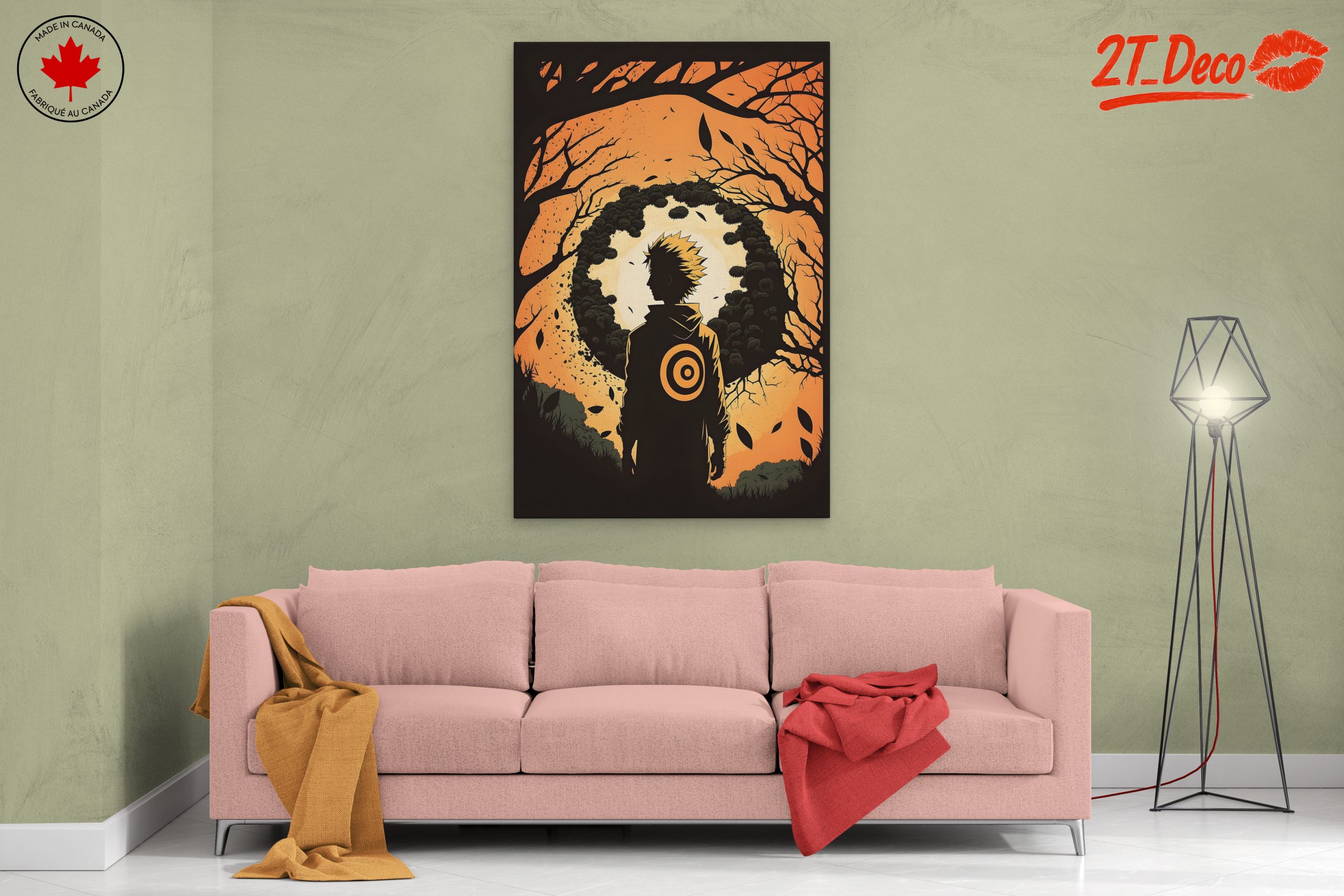 Dramatic Naruto Character Silhouette Art - Image 2