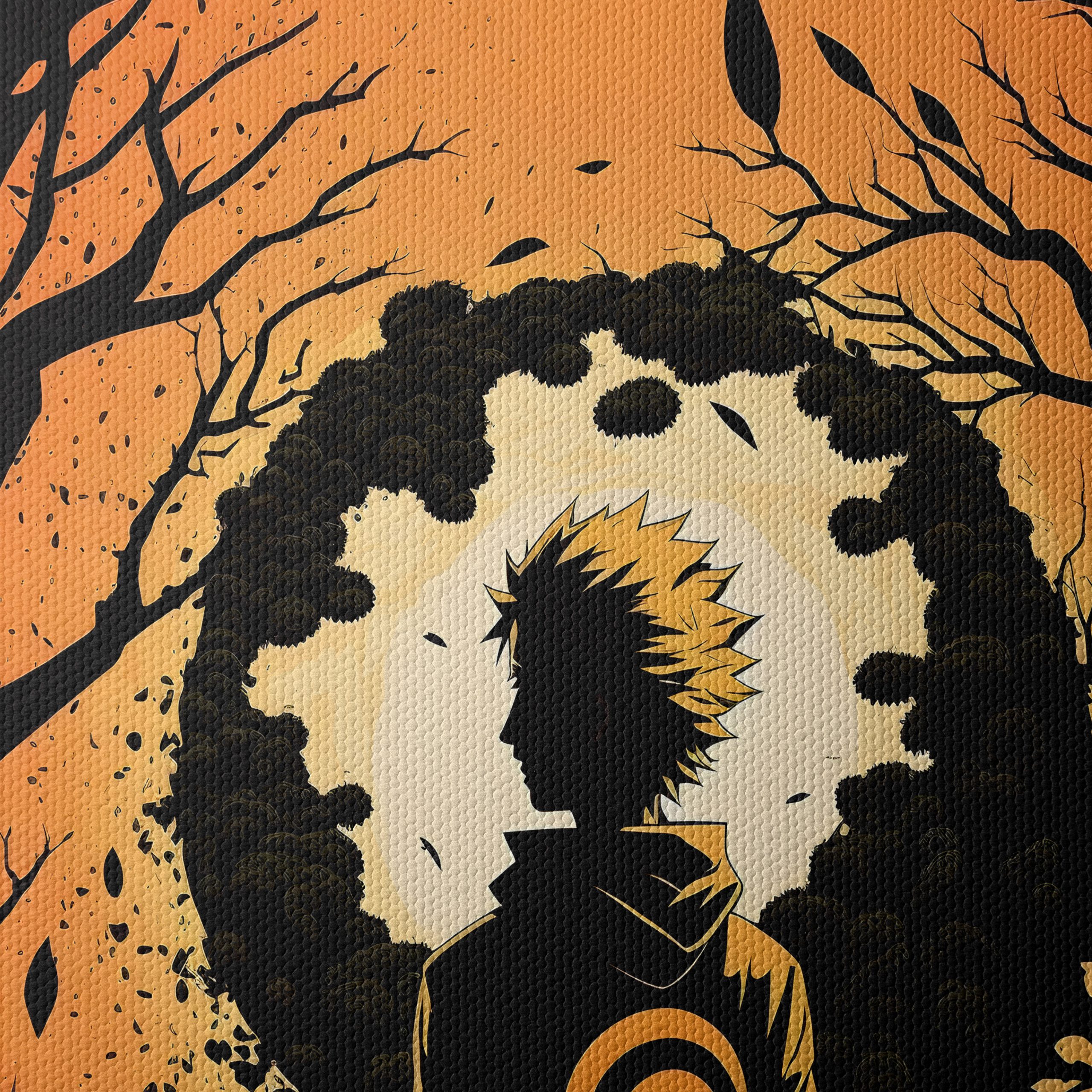 Dramatic Naruto Character Silhouette Art - Image 4