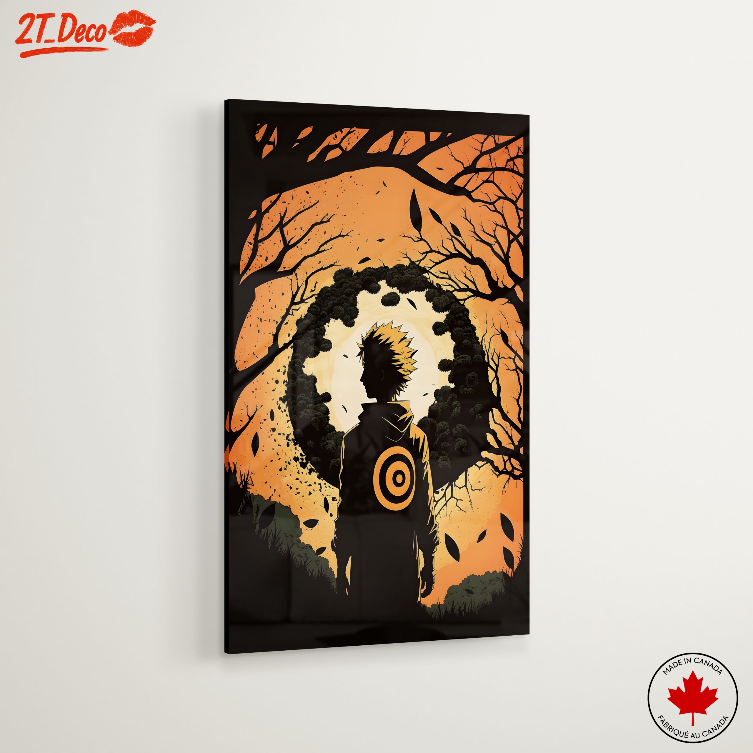 Dramatic Naruto Character Silhouette Art - Image 6