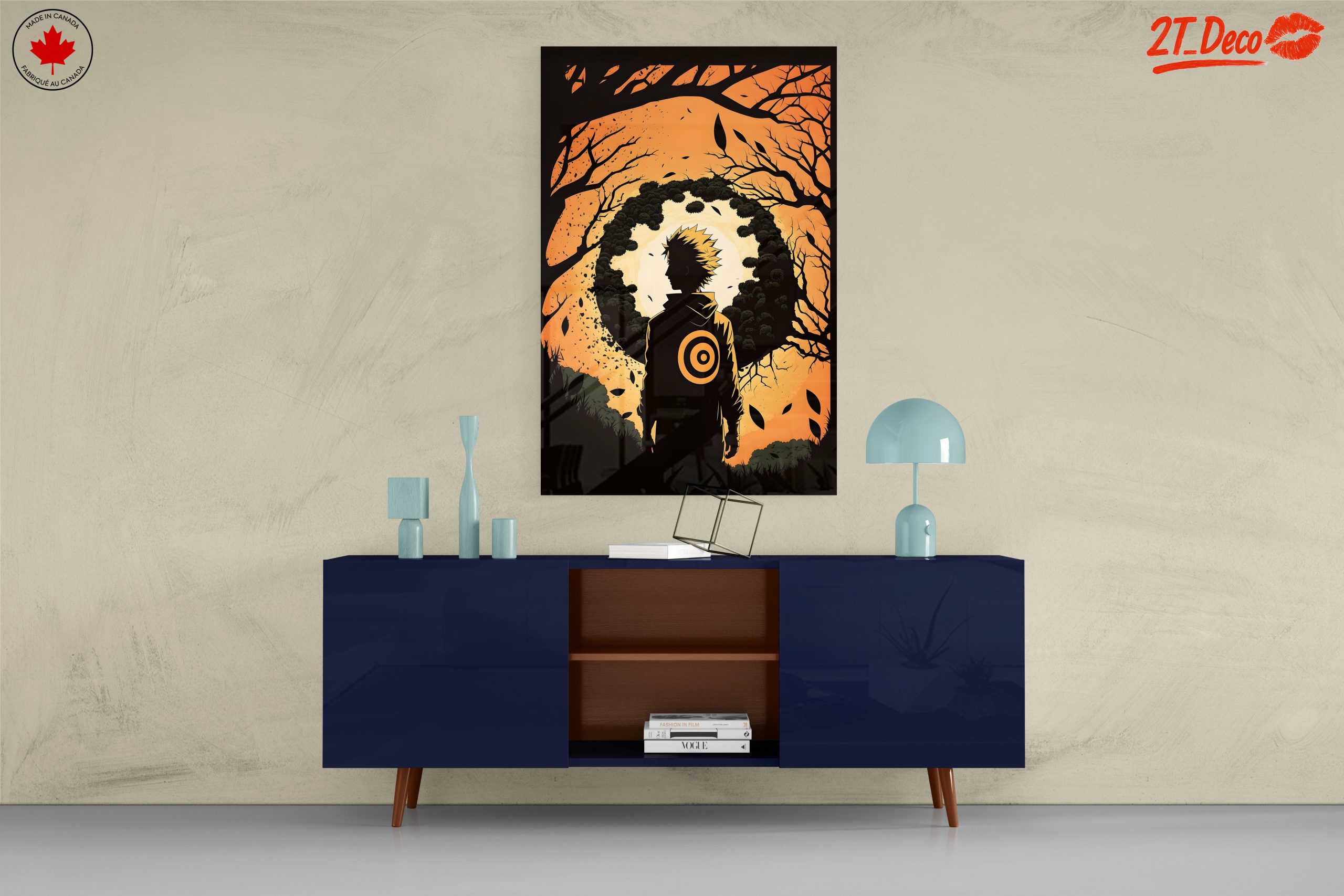 Dramatic Naruto Character Silhouette Art - Image 8