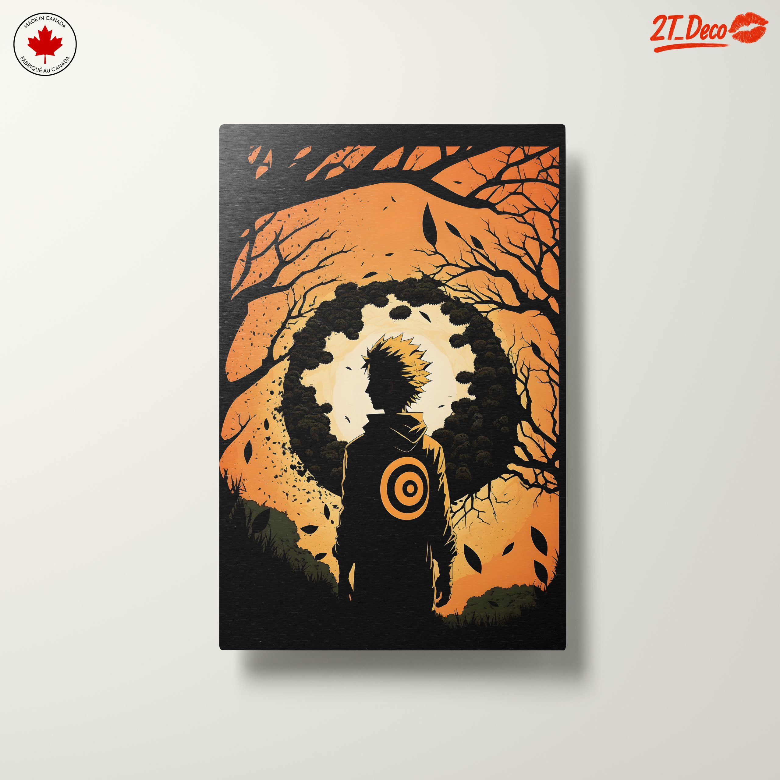 Dramatic Naruto Character Silhouette Art - Image 10
