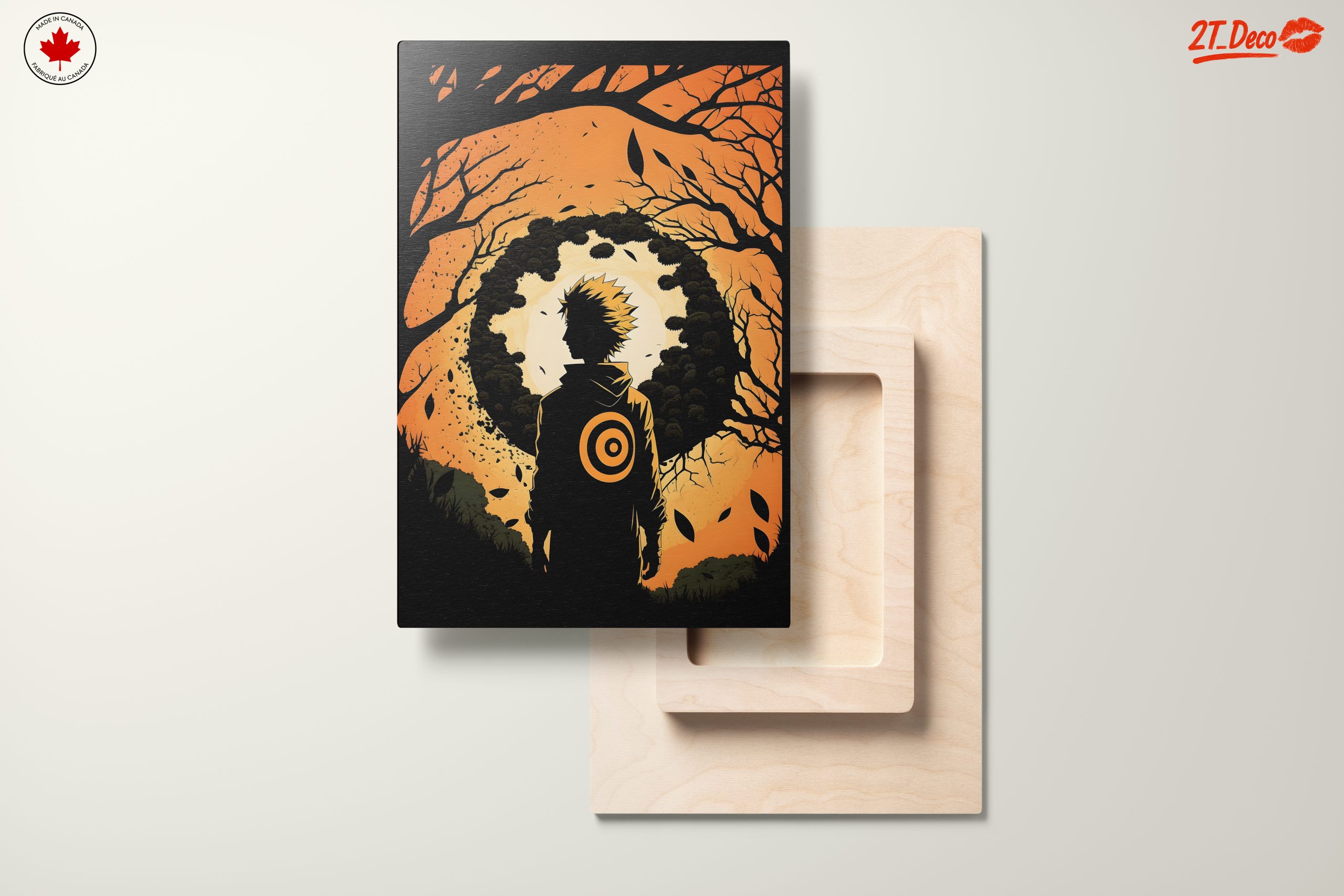 Dramatic Naruto Character Silhouette Art - Image 11