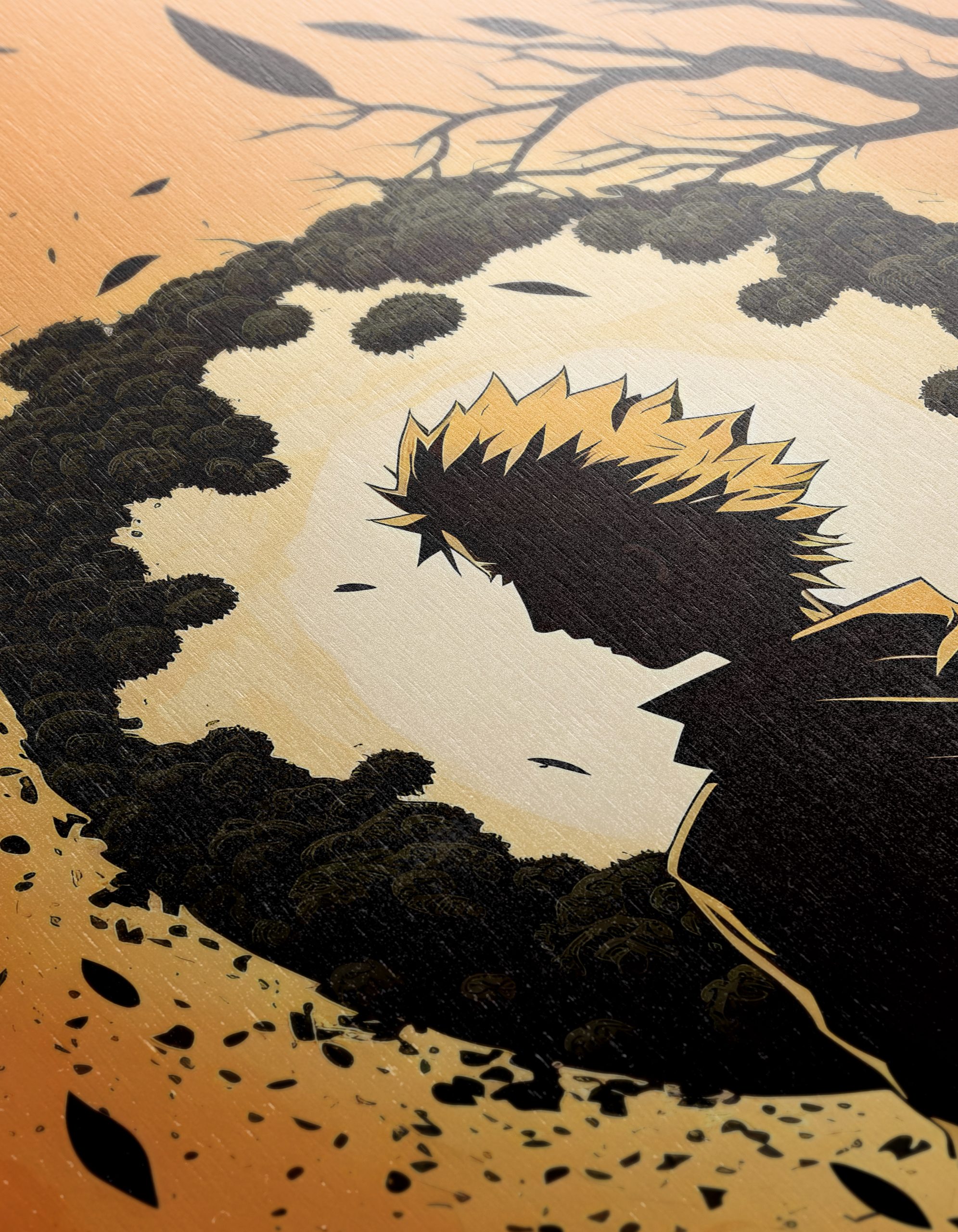 Dramatic Naruto Character Silhouette Art - Image 12