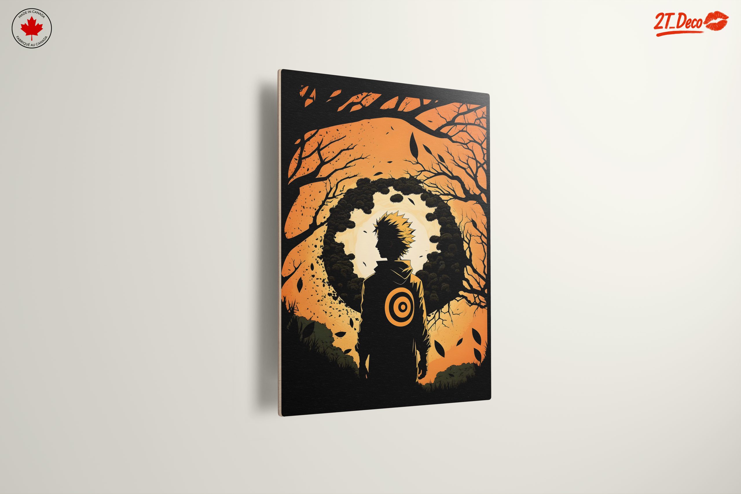 Dramatic Naruto Character Silhouette Art - Image 13