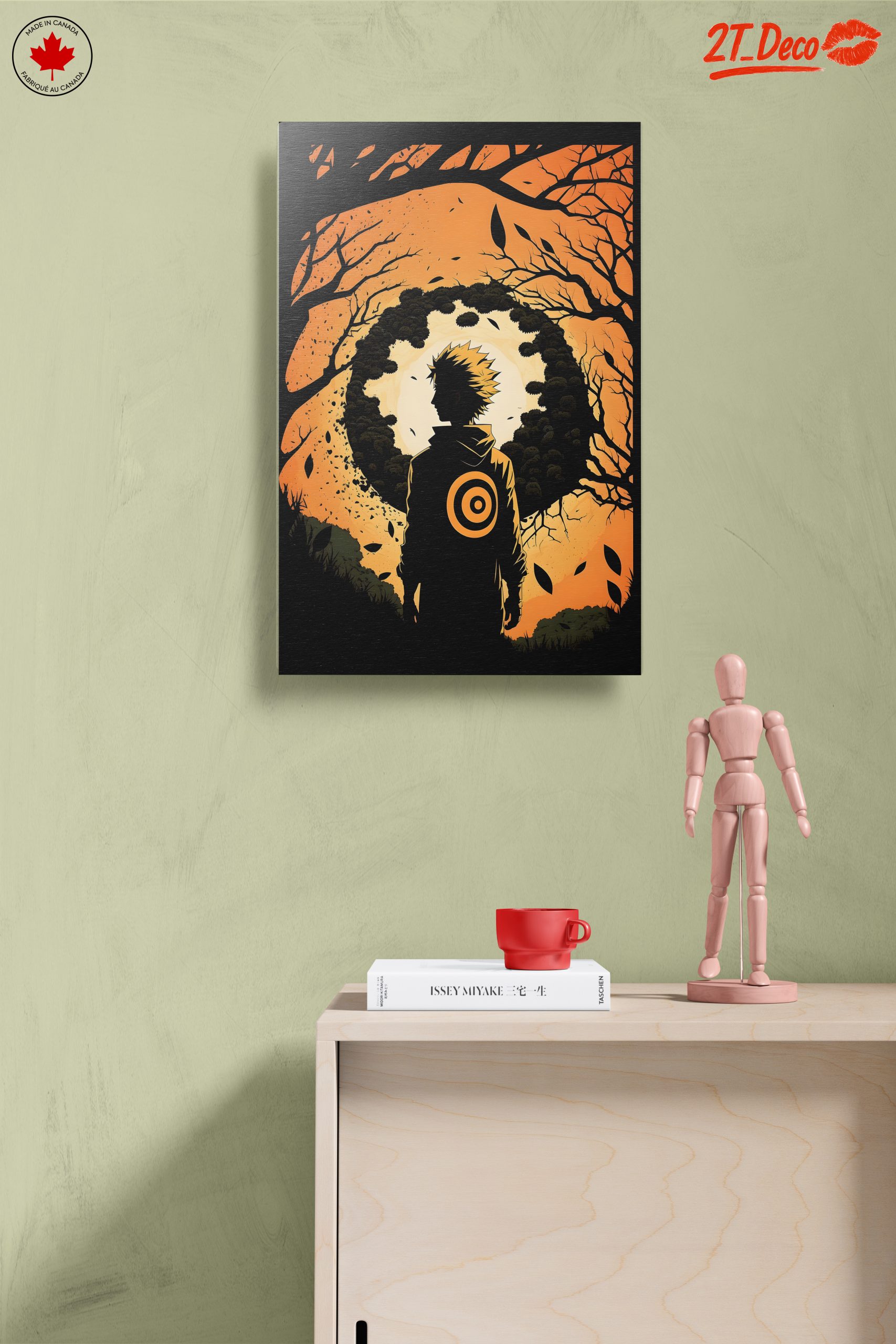 Dramatic Naruto Character Silhouette Art - Image 14