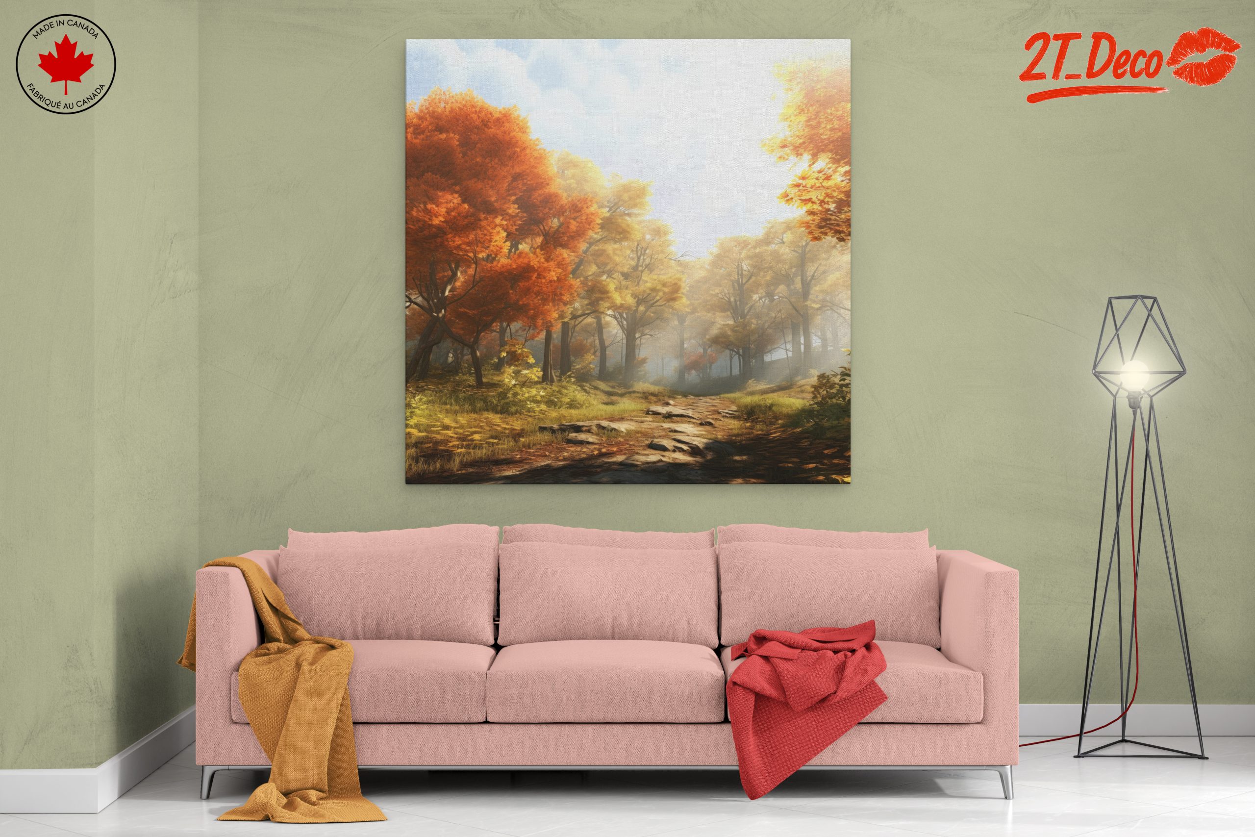 Serene Autumn Forest Landscape - Image 2