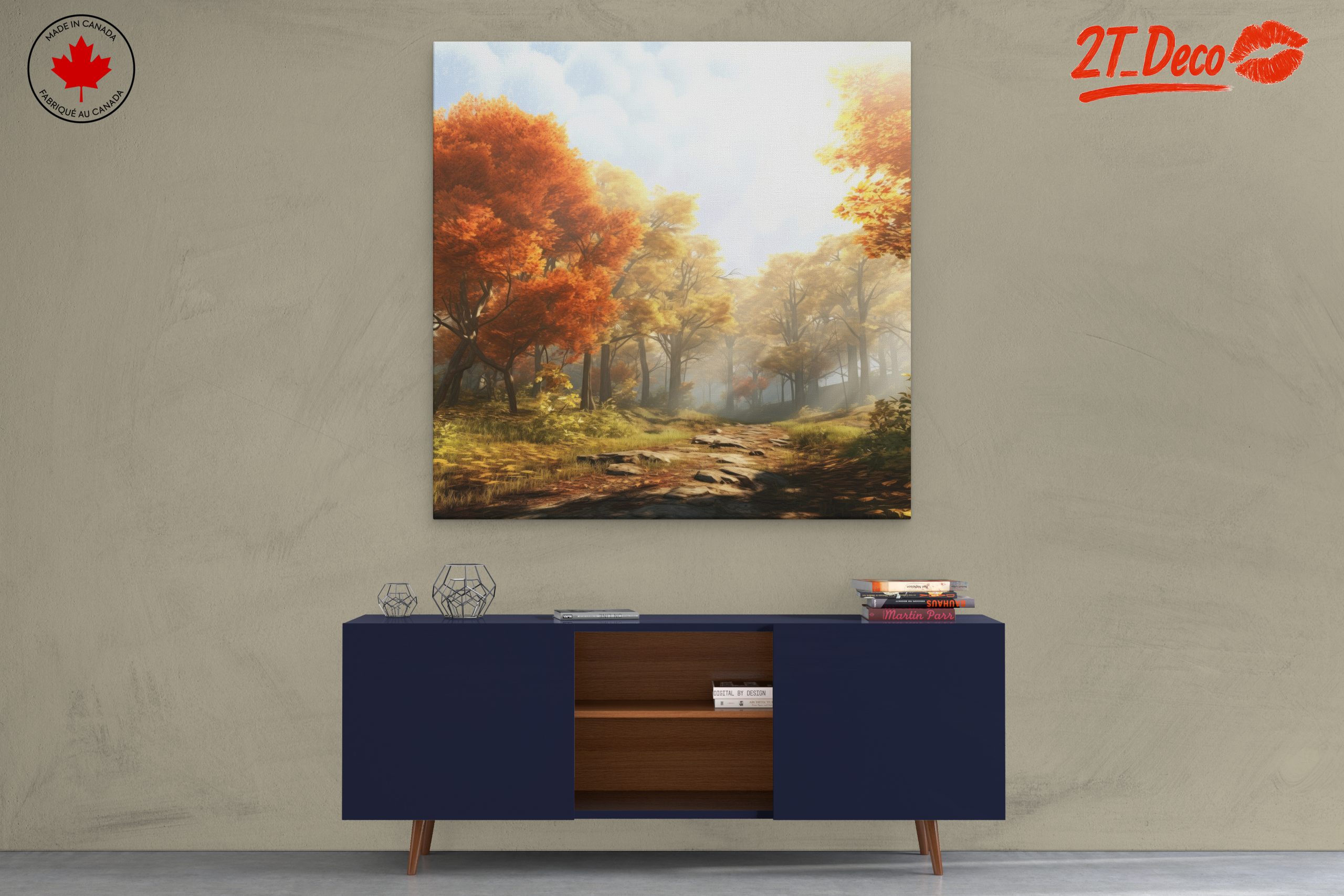 Serene Autumn Forest Landscape - Image 3