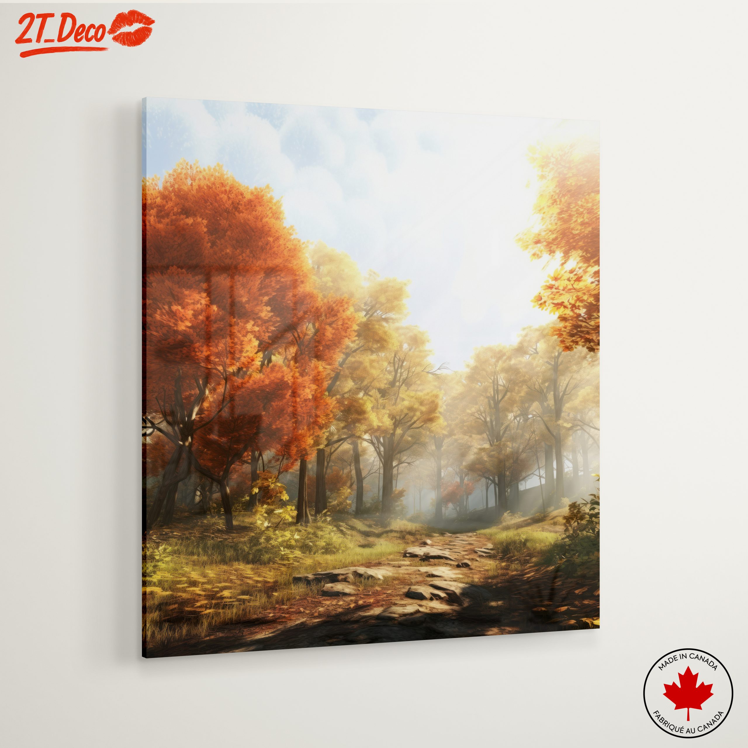 Serene Autumn Forest Landscape - Image 6