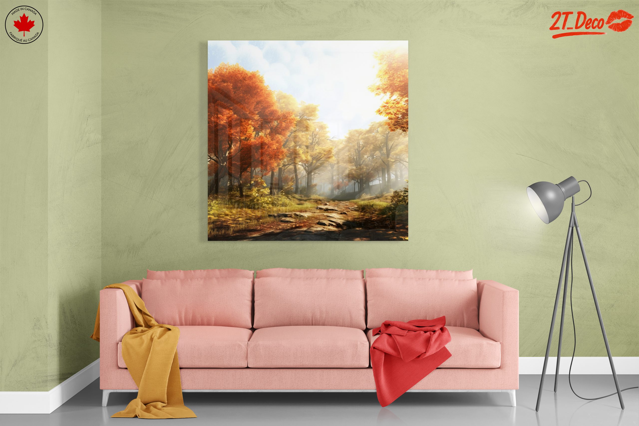 Serene Autumn Forest Landscape - Image 7