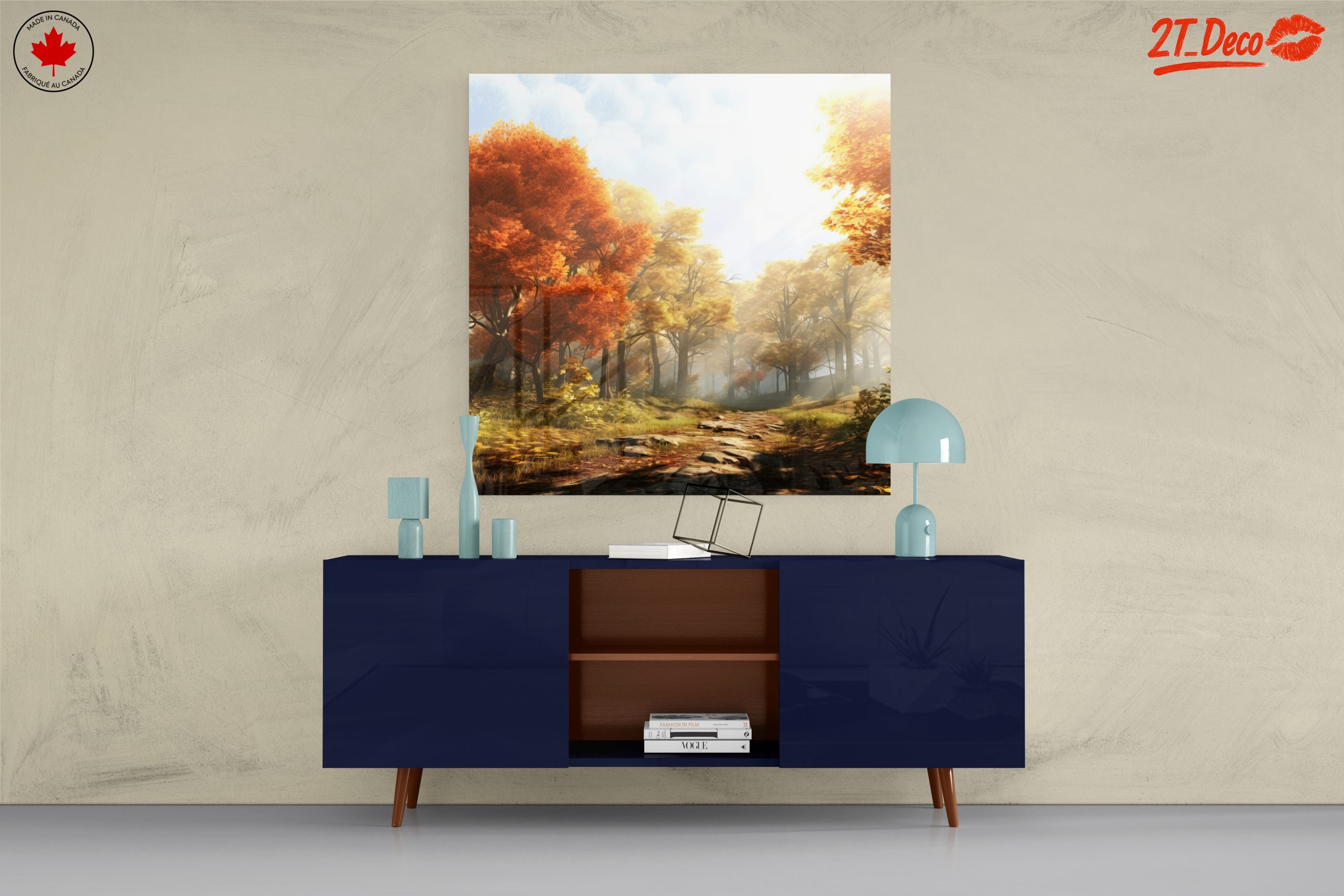 Serene Autumn Forest Landscape - Image 8