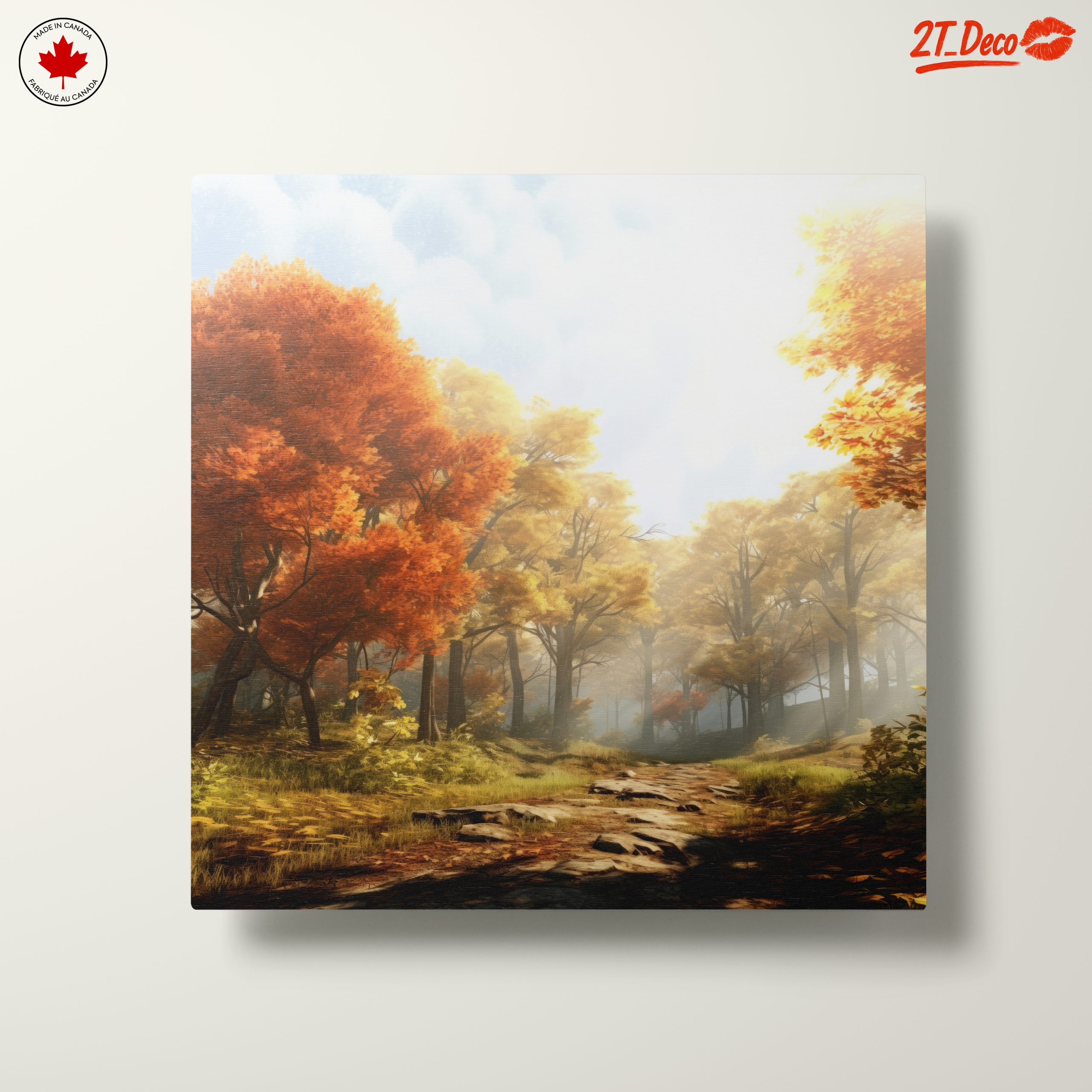 Serene Autumn Forest Landscape - Image 10