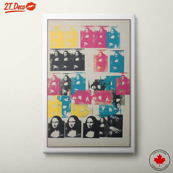 Vibrant Contemporary Pop Art of the Mona Lisa