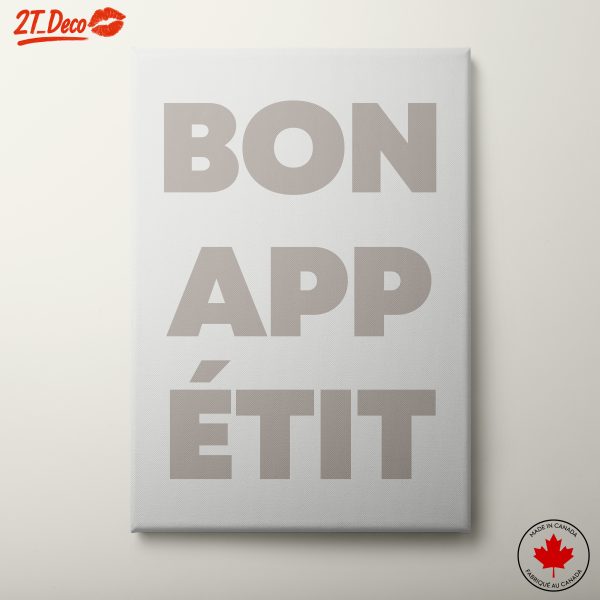 Bon Appetit Inspirational Typography Art
