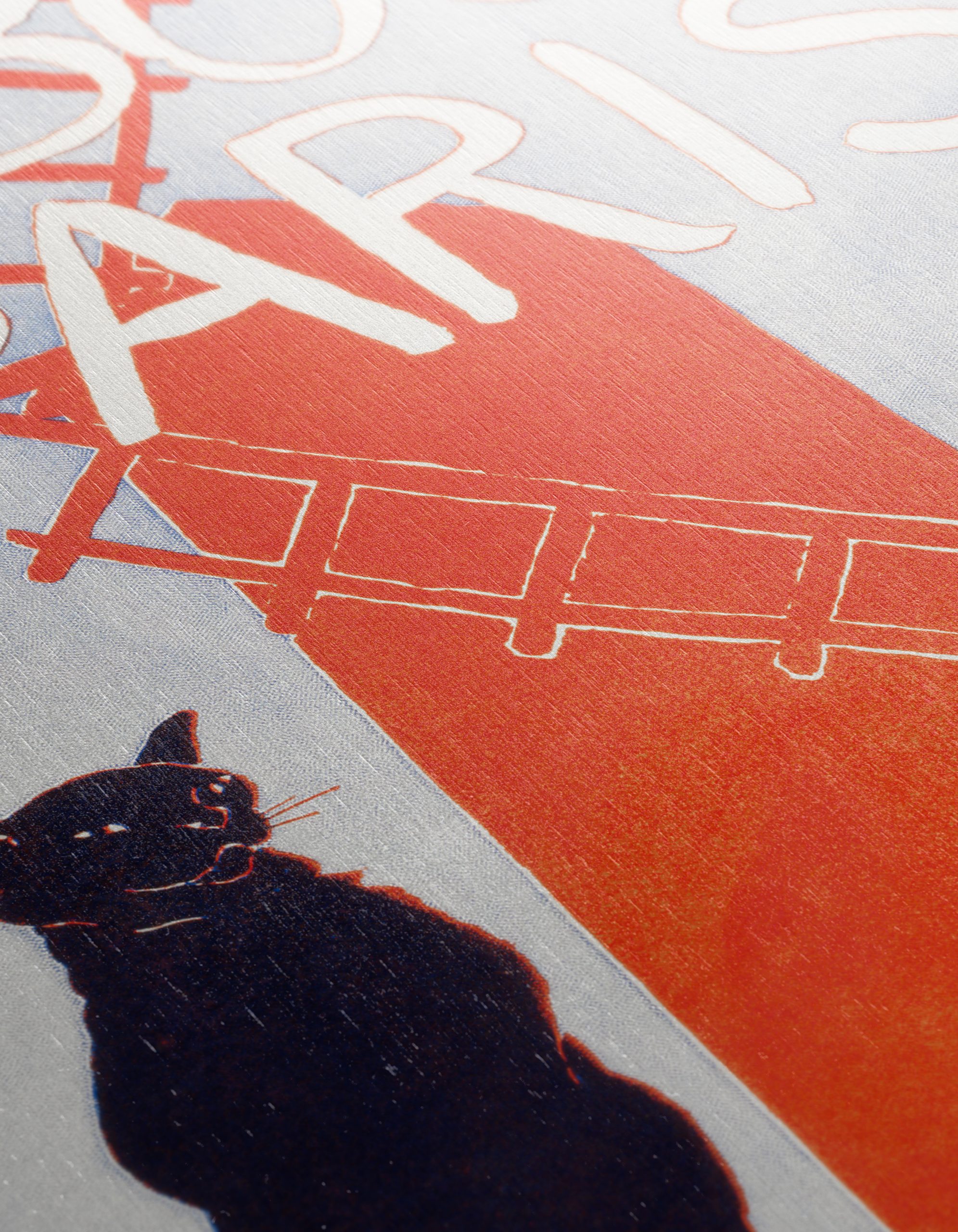 Vintage Parisian Art with Black Cats - Image 12