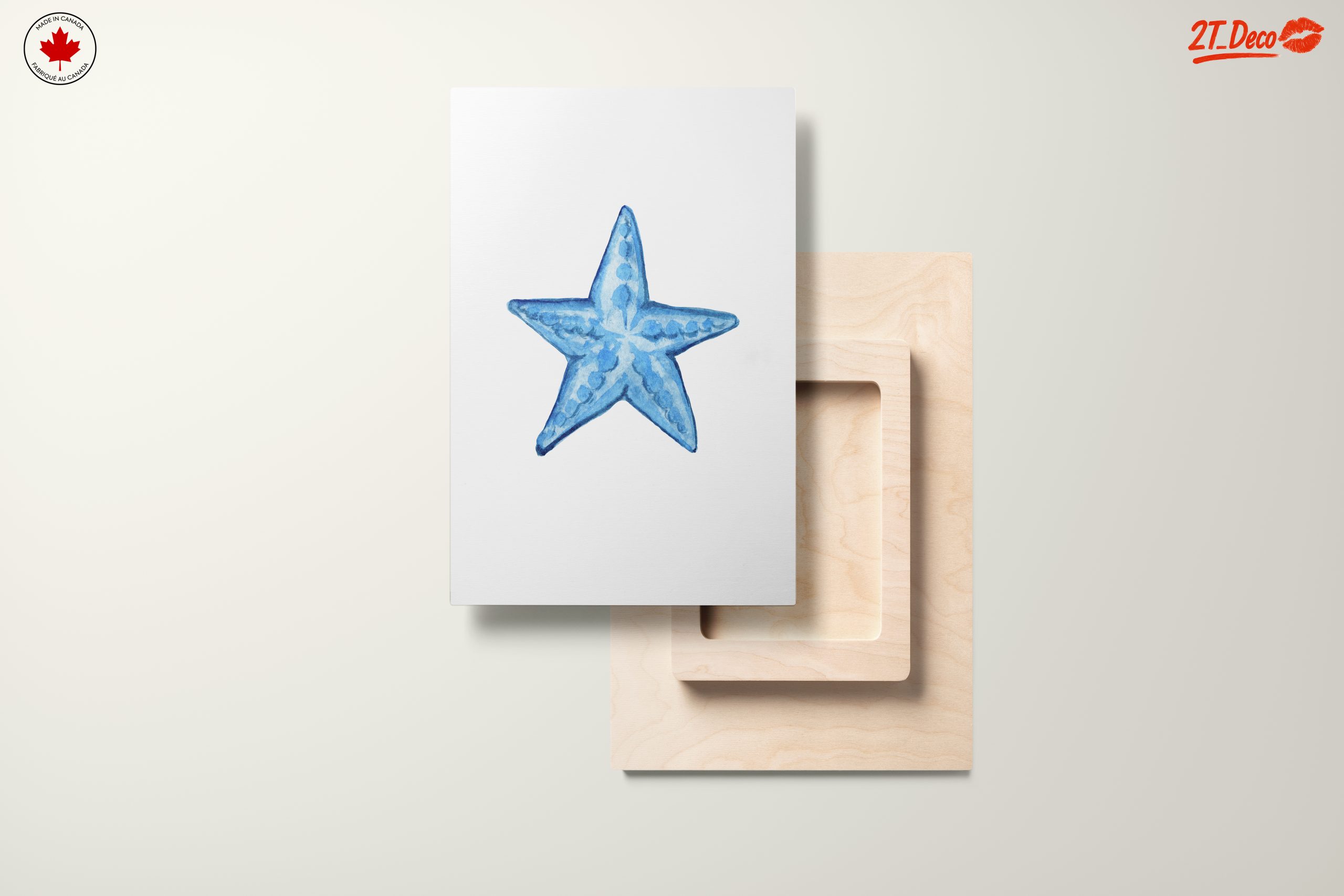 Blue Starfish Watercolor Art - Image 11