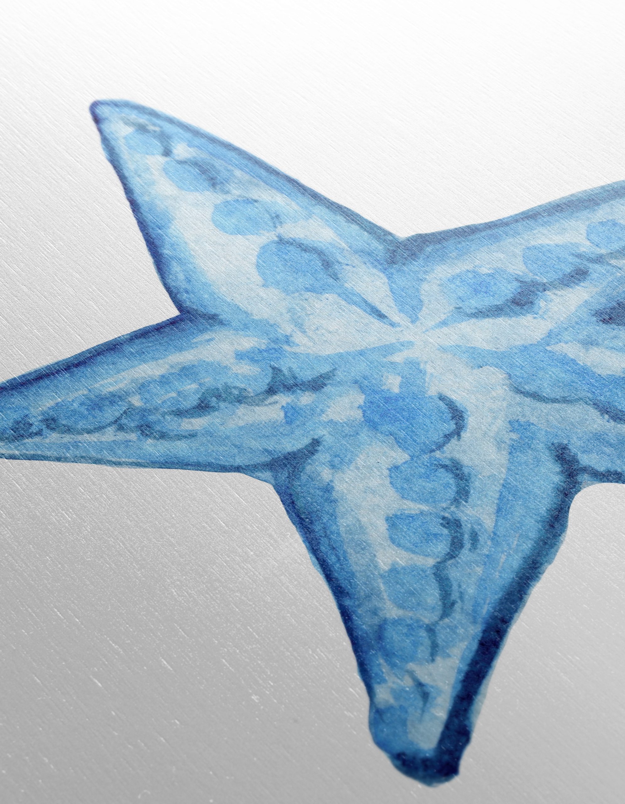 Blue Starfish Watercolor Art - Image 12