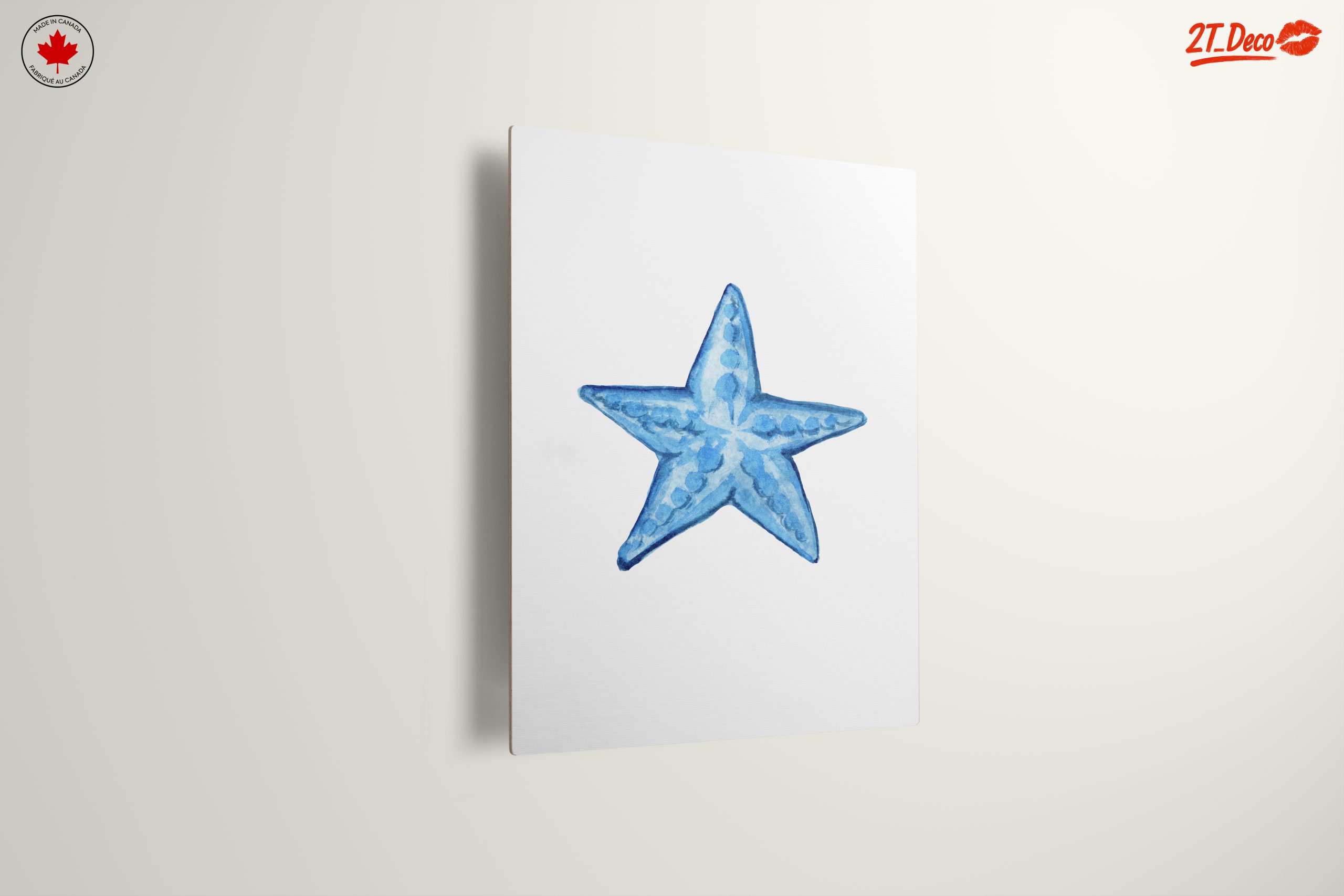 Blue Starfish Watercolor Art - Image 13