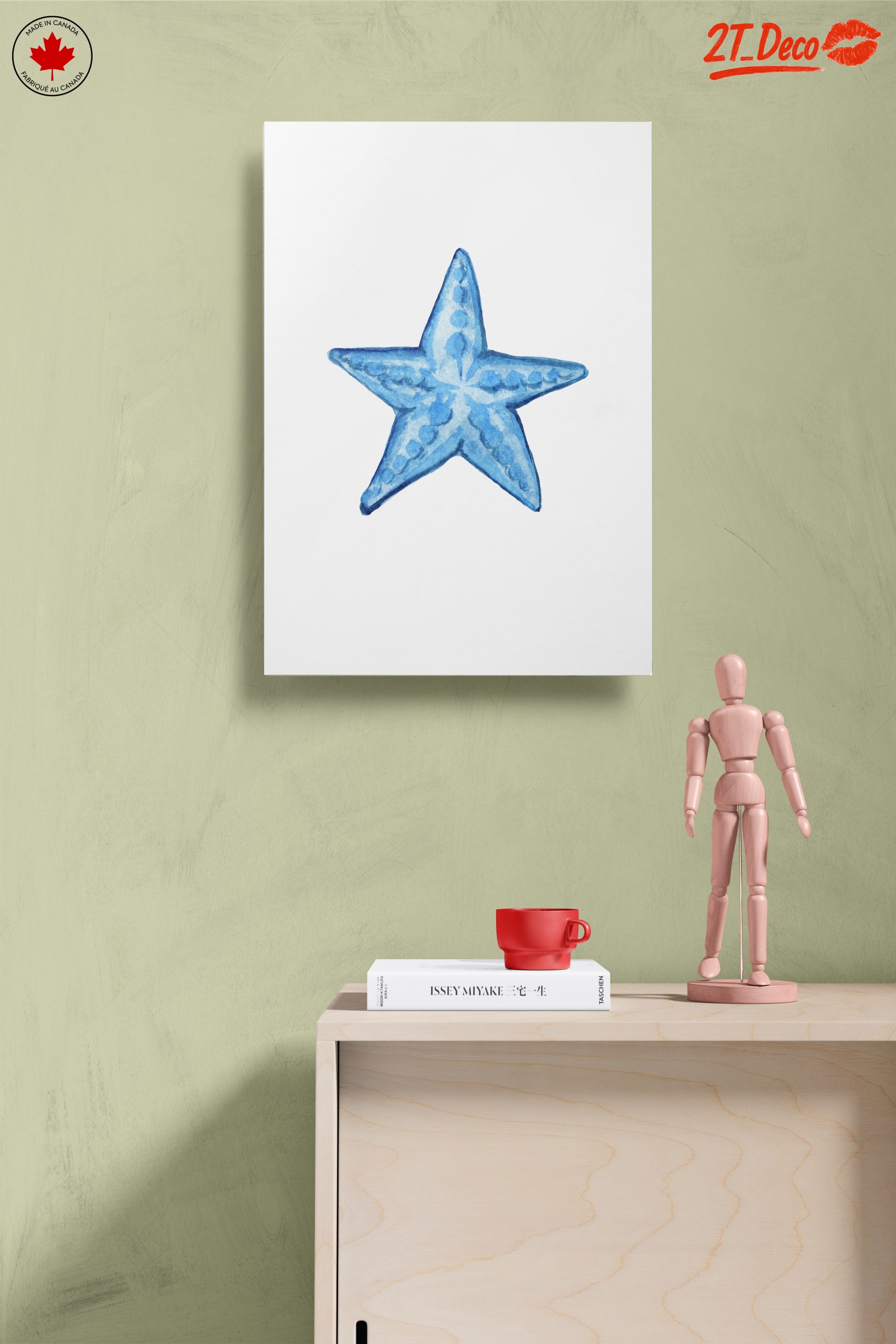 Blue Starfish Watercolor Art - Image 14