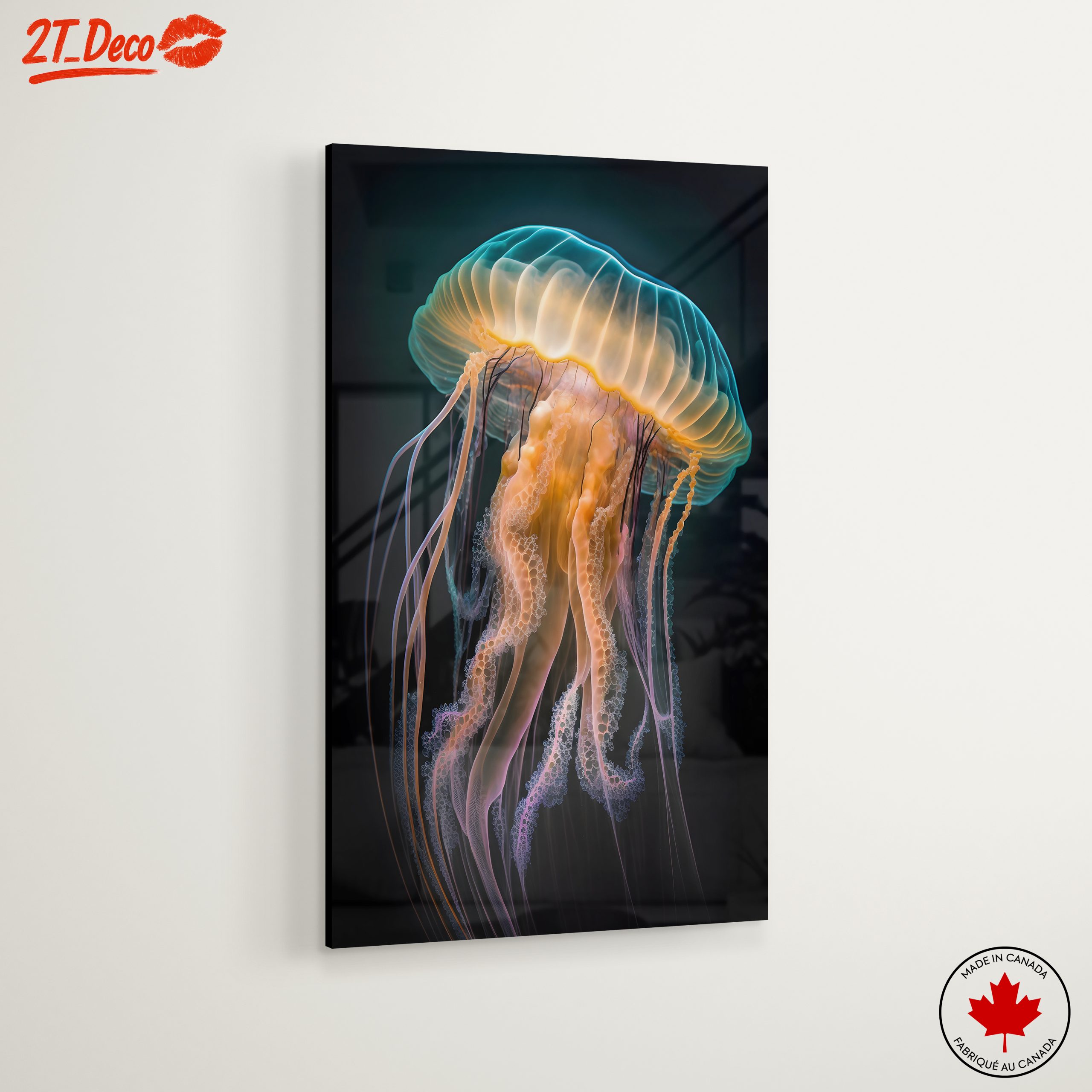 Vibrant Abstract Marine Life Art - Image 6
