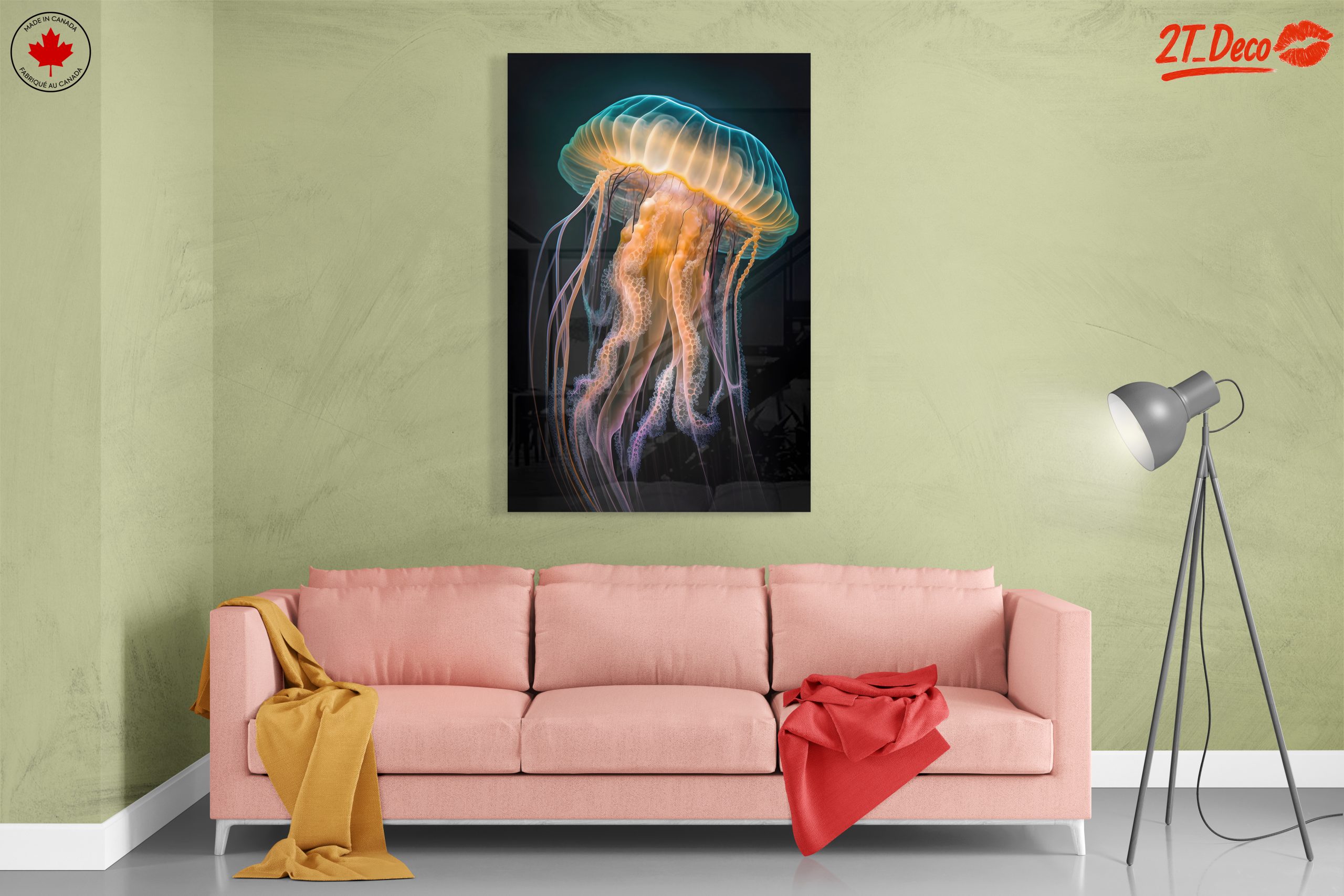 Vibrant Abstract Marine Life Art - Image 7