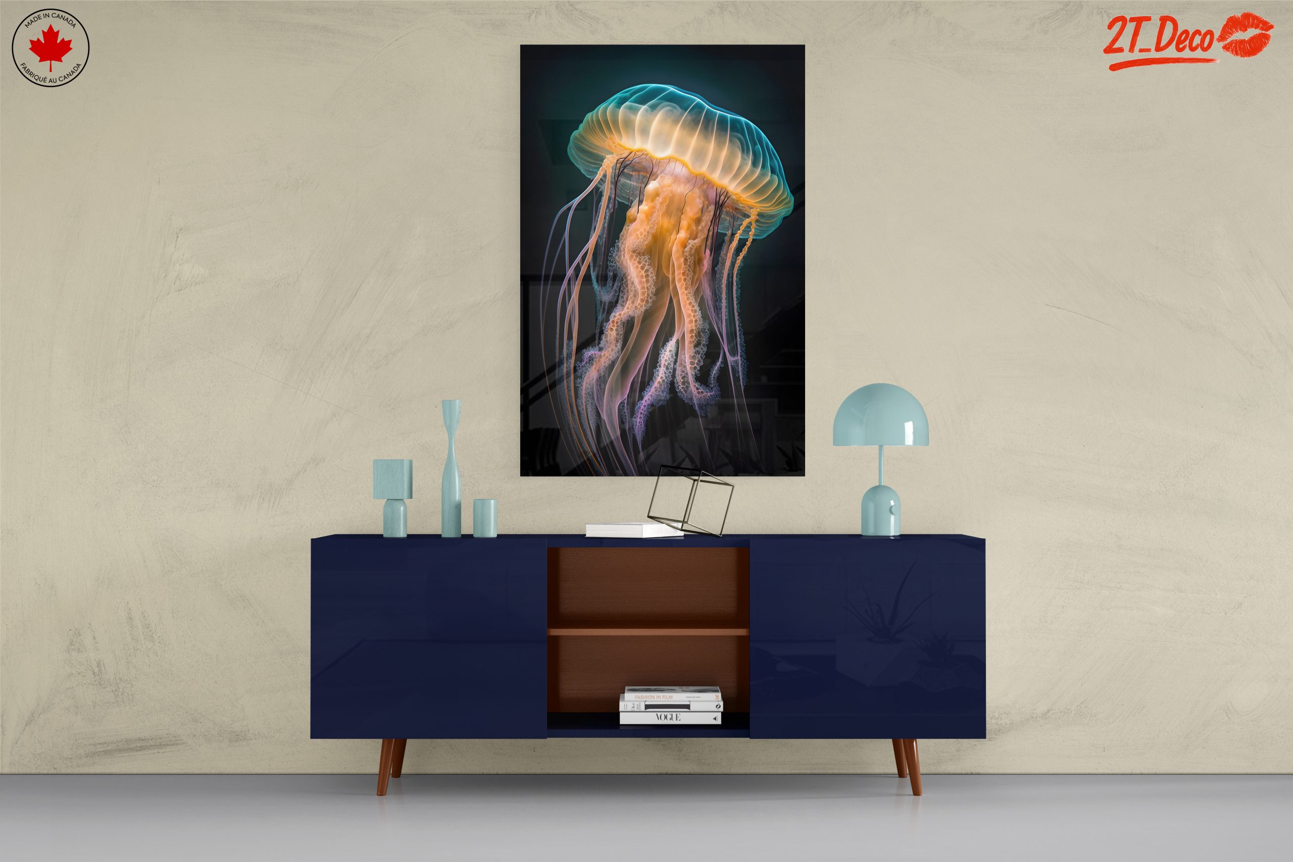 Vibrant Abstract Marine Life Art - Image 8