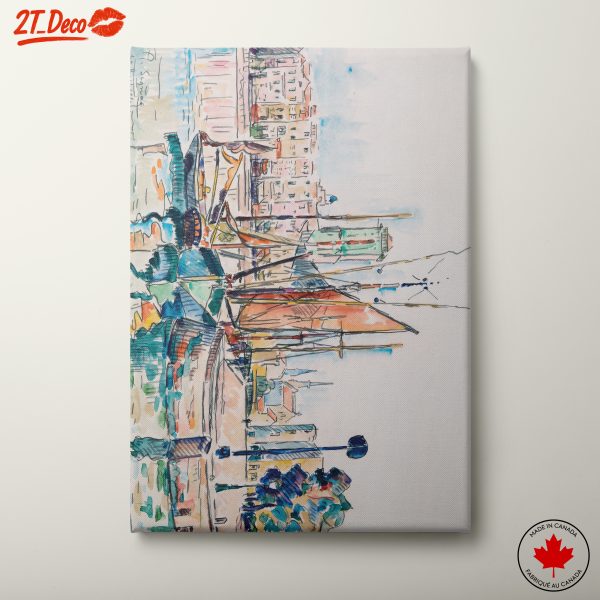 Vibrant Waterway Scene Art