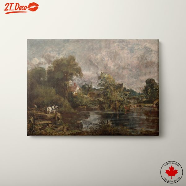 Serene Nature Landscape with Horses