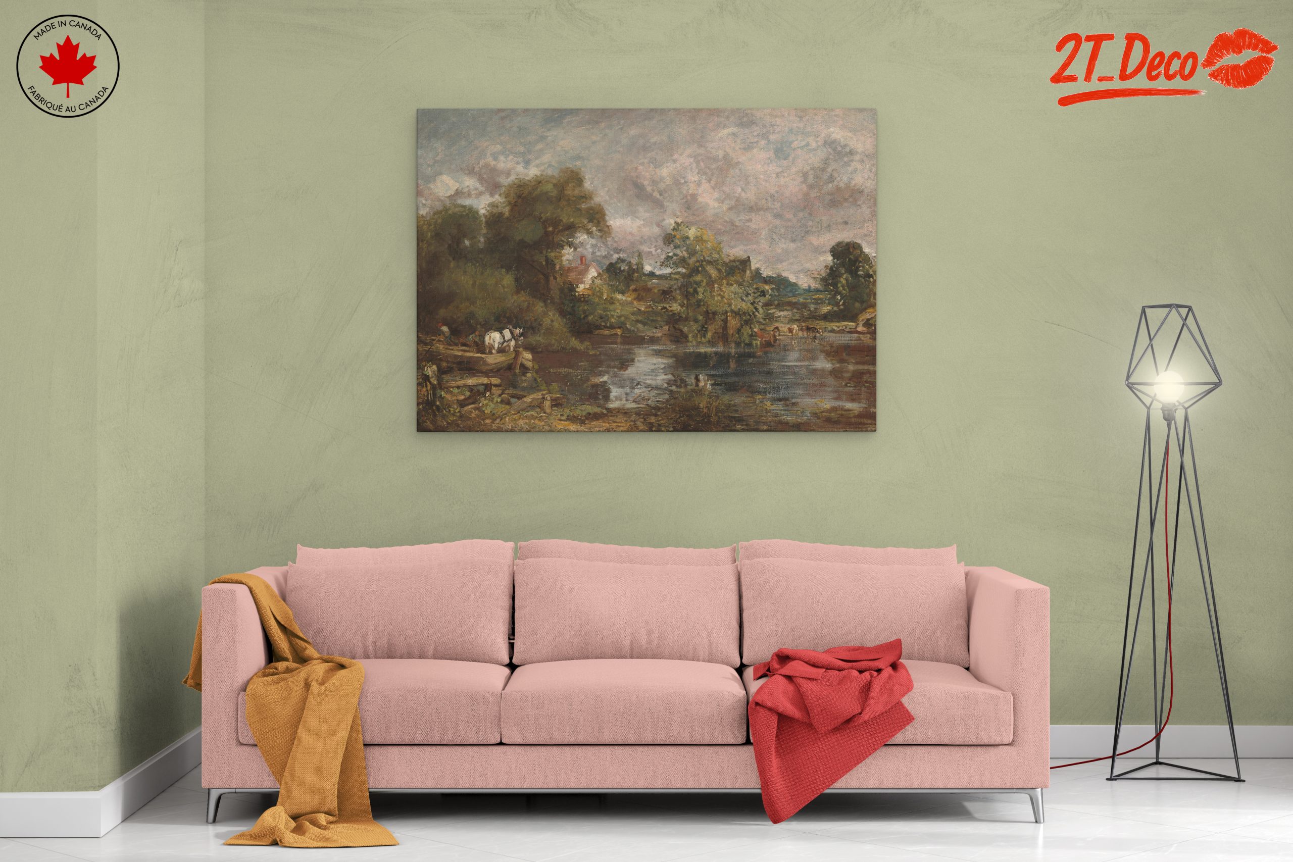 Serene Nature Landscape with Horses - Image 2