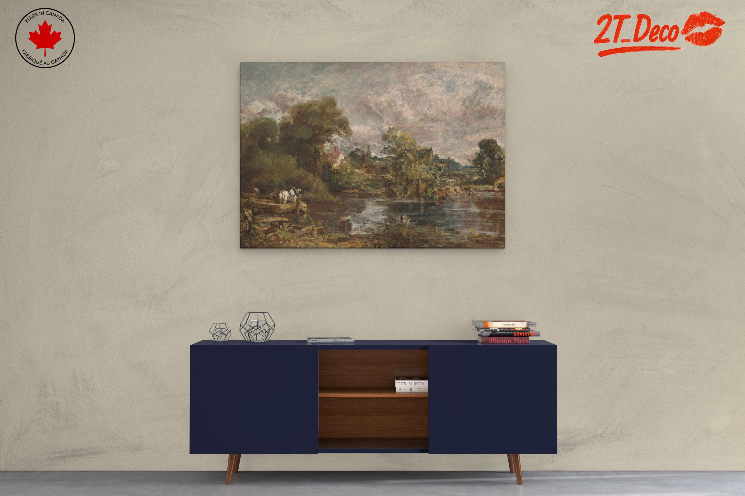 Serene Nature Landscape with Horses - Image 3