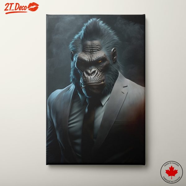 Stylized Gorilla Character in Suit Art 2